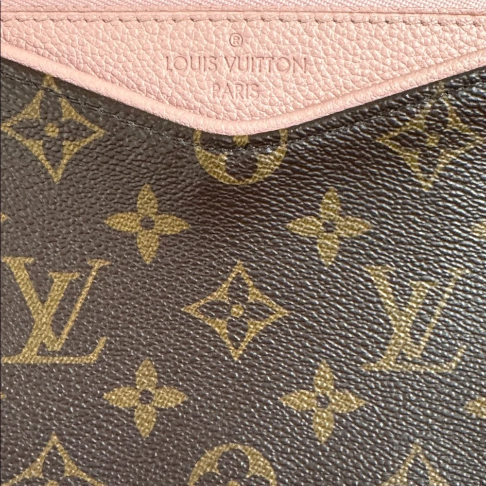 Authentic LV Louis Vuitton rare Pallas clutch crossbody in monogram ballarine - Picture 12 of 12